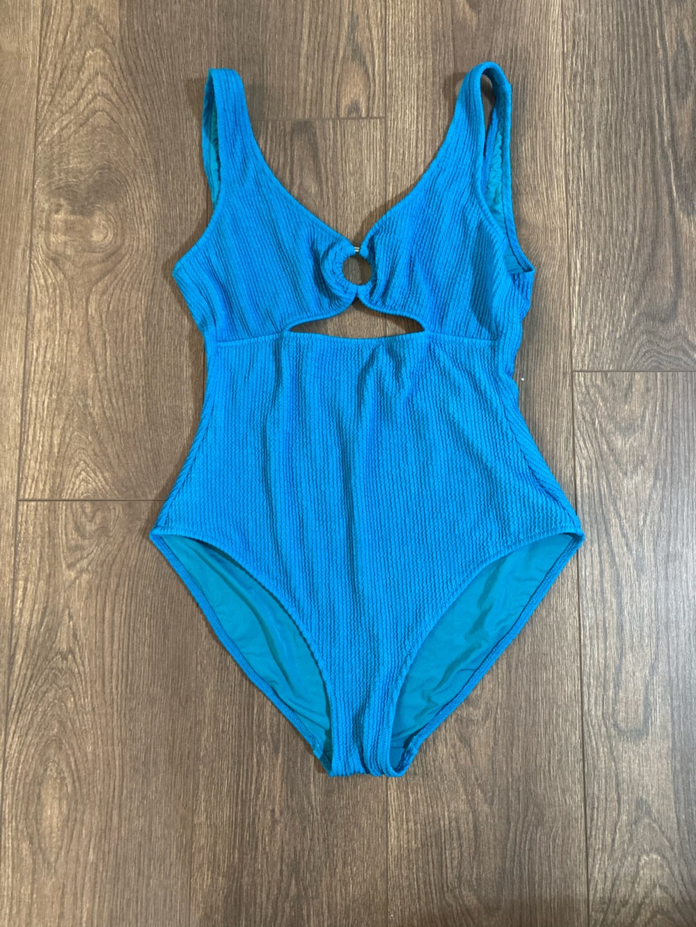 Aerie One Piece Swimsuit Full Coverage Size Large Teal